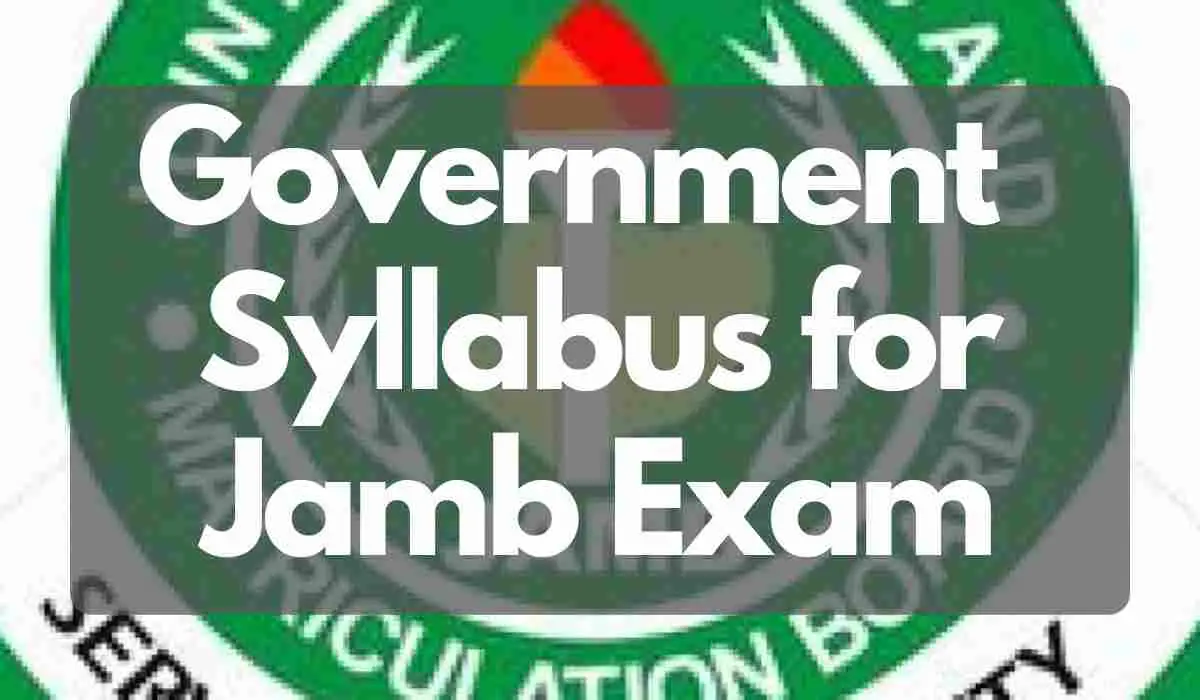JAMB Government Syllabus